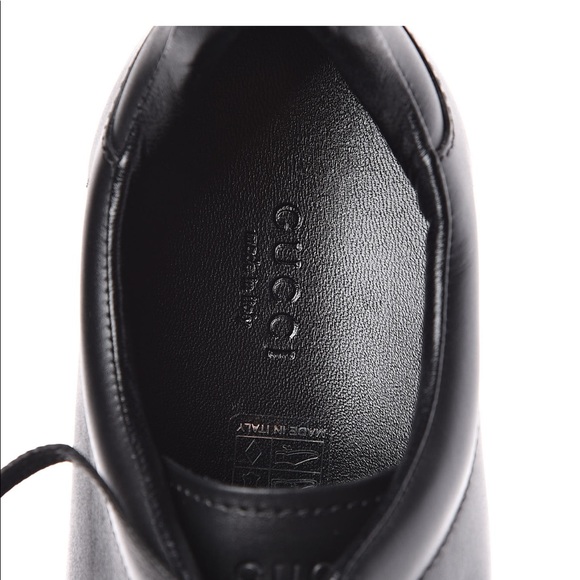 Gucci calfskin interlocking G womens sneakers. - Picture 4 of 5